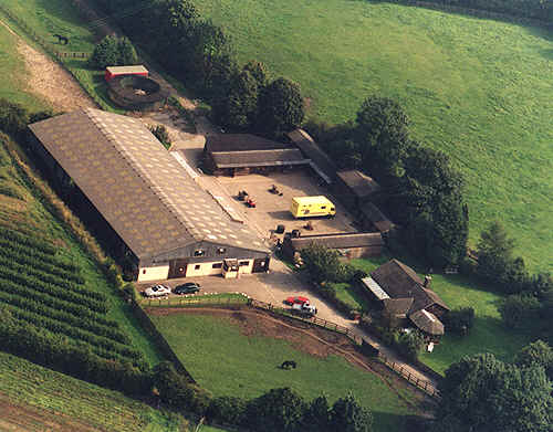 Arial Photograph of End House Stud Farm